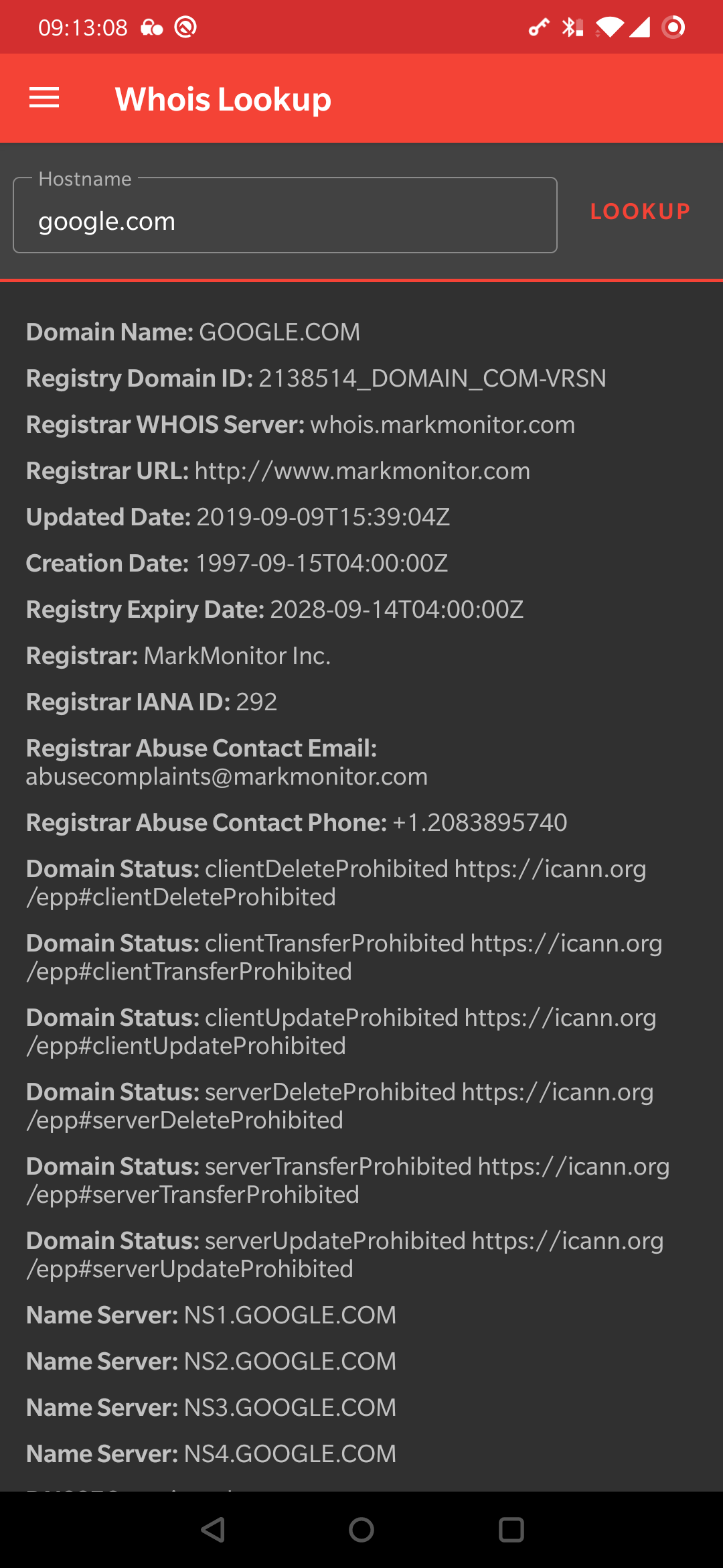 What is: WHOIS Lookup